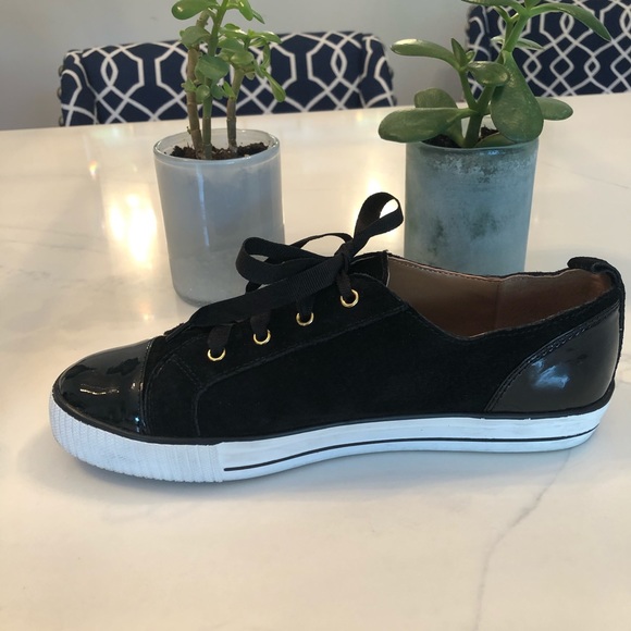 BCBG gold studded black sneakers - Picture 5 of 8